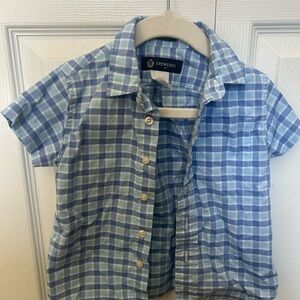 Crewcuts Light Blue Checkered Kids Shirt